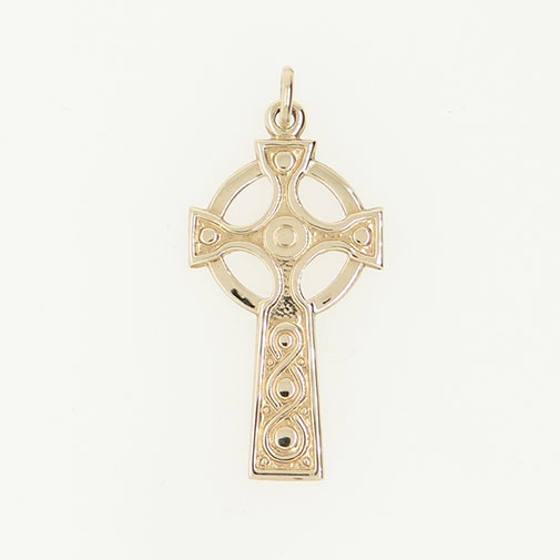 Antique 9ct Rose Gold Celtic Cross