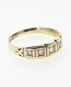 18ct Gold .20ct Diamond Ring Hallmarked Chester 1888