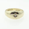 Antique 18ct Gold Diamond Gypsy Ring Hallmarked Chester 1913
