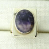 Vintage 9ct Gold Blue John Stone Statement Signet Ring