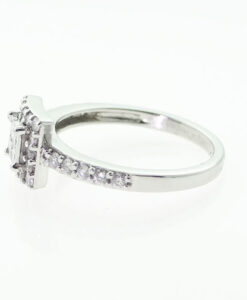 Platinum Diamond Cluster Ring Half Carat
