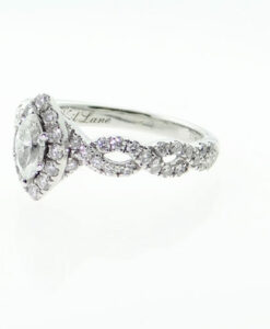 Neil Lane 14ct White Gold .87ct Diamond Marquise Cluster Ring