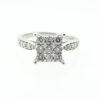 18ct White Gold Half Carat Diamond Cluster Ring