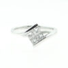 18ct White Gold Princess Cut Four Stone Ring