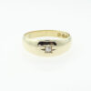 Victorian 18ct Gold Diamond Gypsy Ring Hallmarked Chester 1890