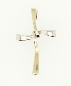 Contemporary 9ct Solid Gold Cross