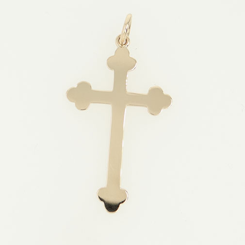 Vintage 9ct Solid Gold Cross London 1972