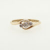 Art Deco Three Stone Diamond Ring, circa 1920