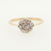 Antique 18ct Gold 0.60 carat Diamond Cluster Ring c1900