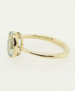 15ct Gold 1.50 carat Aquamarine Antique Conversion Ring