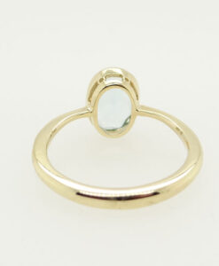 15ct Gold 1.50 carat Aquamarine Antique Conversion Ring