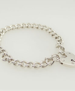 Vintage Sterling Silver Curb Link Bracelet Hallmarked 1994