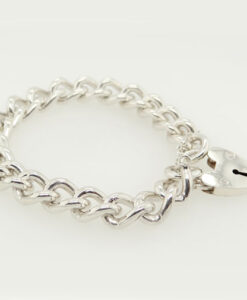 Vintage Sterling Silver Curb Link Bracelet
