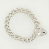 Vintage Sterling Silver Curb Link Bracelet