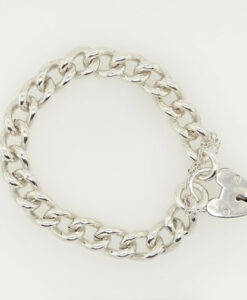 Vintage Sterling Silver Curb Link Bracelet