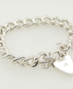 Vintage Sterling Silver Curb Link Bracelet