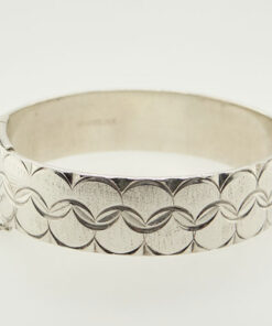 Vintage 1970's Solid Sterling Silver Bangle