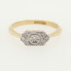 Vintage 18ct Gold and Platinum Diamond Ring c1940