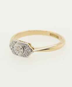 Vintage 18ct Gold and Platinum Diamond Ring c1940