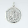Vintage Sterling Silver Saint Christopher Pendant by Georg Jensen 1974