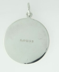 Vintage Sterling Silver Saint Christopher Pendant by Georg Jensen 1974