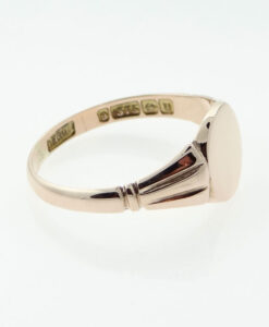Antique 9ct Rose Gold Signet Ring - Birmingham 1919