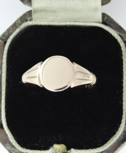 Antique 9ct Rose Gold Signet Ring - Birmingham 1919