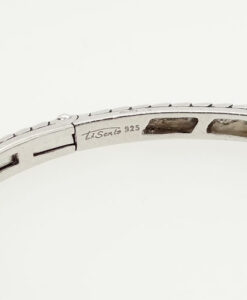 Solid Sterling Silver TI SENTO Snakeskin Bangle