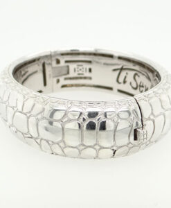 TI Sento Sterling Silver Snake skin Bangle