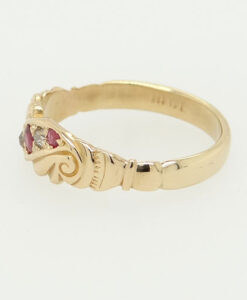 Antique 18ct Gold Diamond and Ruby Ring circa 1900