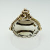 Antique 9ct Rose Gold Smokey Quartz Spinner Fob