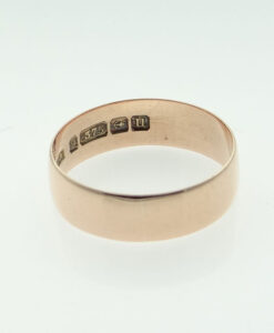 9ct rose gold wedding band ring