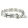 Vintage Sterling Silver Three Bar Gate Bracelet