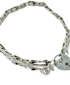 Vintage Sterling Silver Gate Bracelet