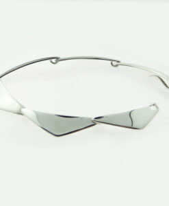 VINTAGE SILVER HANS HANSEN TRIANGLES BRACELET by DESIGNER BENT GABRIELSEN