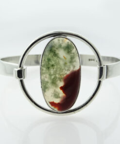 Silver Agate Bangle by Malcolm Gray, Ortak Silvercraft