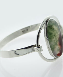 Silver Agate Bangle by Malcolm Gray, Ortak Silvercraft