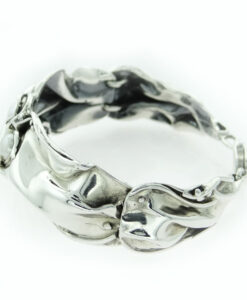 Hagit Gorali Silver and Pearl Bangle