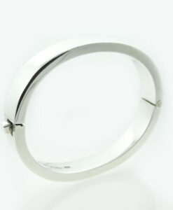 STERLING SILVER TA-199 TAXCO HEAVY HINGED BANGLE BRACELET 925 MEXICO