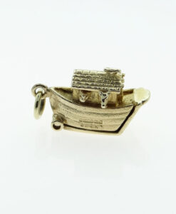 Vintage 9ct Gold Noah's Ark Charm hallmarked 1983