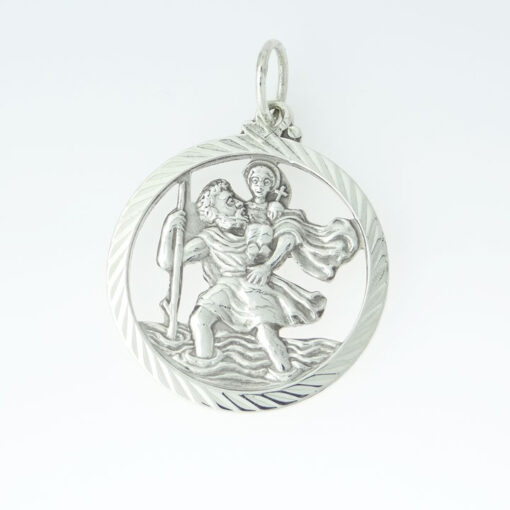 Sterling Silver Saint Christopher Pendant by Georg Jensen