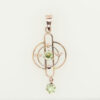 Antique 9ct Rose Gold Peridot Pendant c1900
