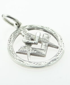Vintage Sterling Silver Masonic Pendant