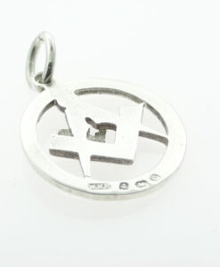 Vintage Sterling Silver Masonic Pendant