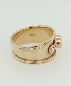 Vintage Clogau Gold Aquamarine Band Ring