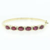 18ct Gold Ruby and Diamond Bangle