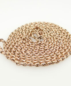 Antique 9ct Rose Gold 62 inch Guard Chain C1900