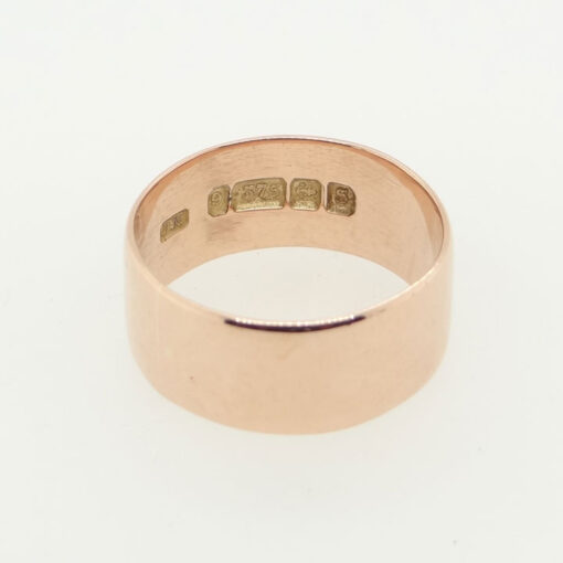 9ct Rose Gold Wedding Ring Band 8mm