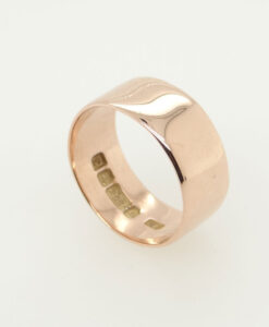 Vintage 9ct Rose Gold Wedding Ring Band 8mm