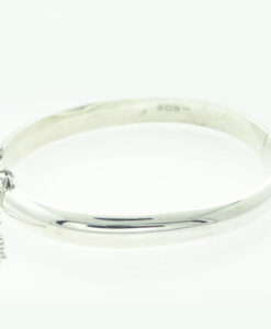 Vintage Engraved Sterling Silver Bangle